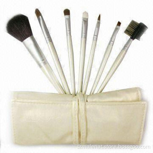 Makeup Brush Set with Birch Wood Handle